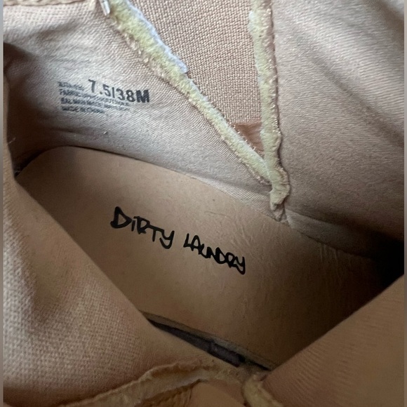 Dirty Laundry Tan Chunky Lug Ankle Boots - Picture 10 of 12